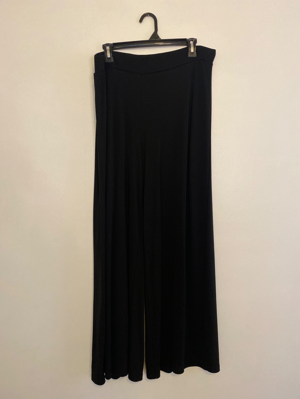 Liz Claiborne Women's Black Wide Leg Pants Size 1X Stretch Blend